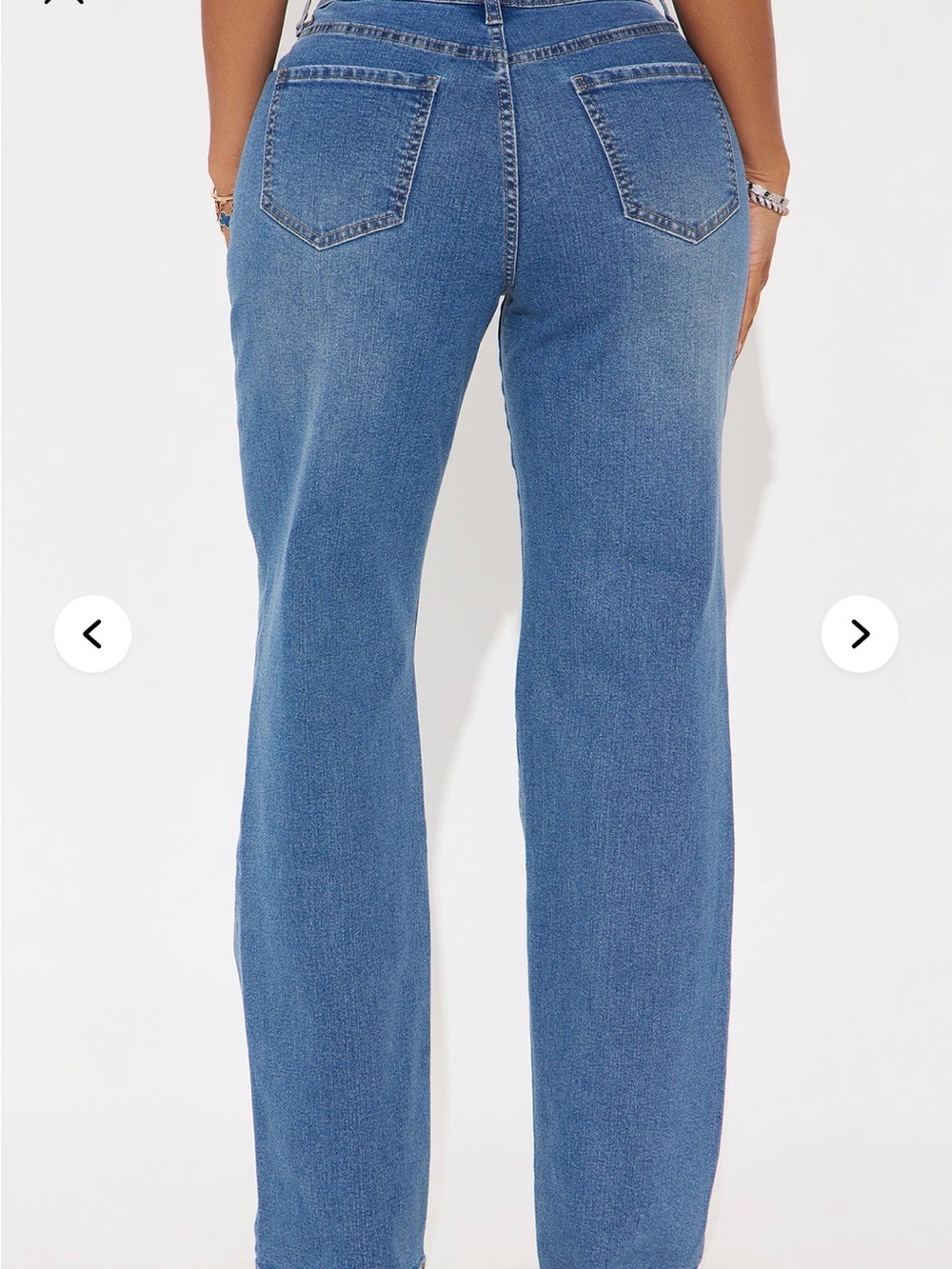 Tall 90’s  Straight Leg Women’s Jeans - Blue - Picture 2 of 5